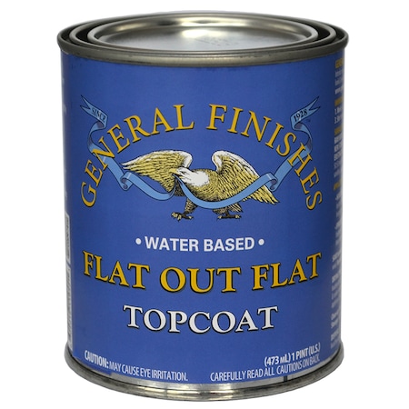 General Finishes 1 Pt Clear Flat Out Flat Water-Based Topcoat, Flat FPT